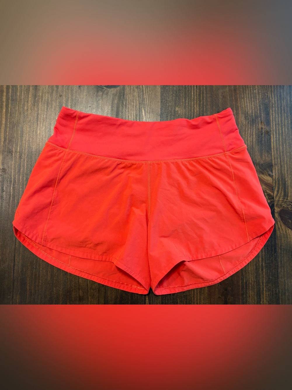 Lululemon Speed Up Shorts Tall Red Size 4 NWOT